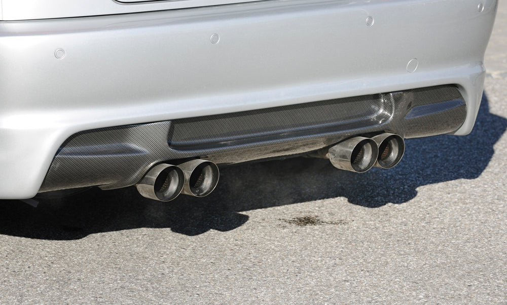 FOX BMW E46 320/ 323/ 325/ 328/ 330 M3-Optik V2 Endschalldämpfer Ausgang zentriert - 4x90mm Typ 25 mittig Variante 2