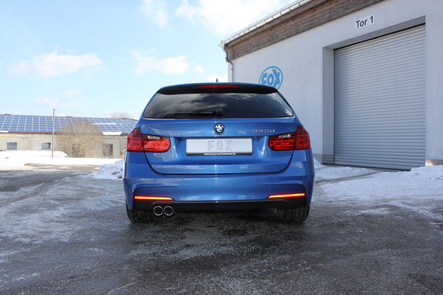 BMW F30/31 - 330d Endschalldämpfer quer Ausgang links - 2x76 Typ 16 links