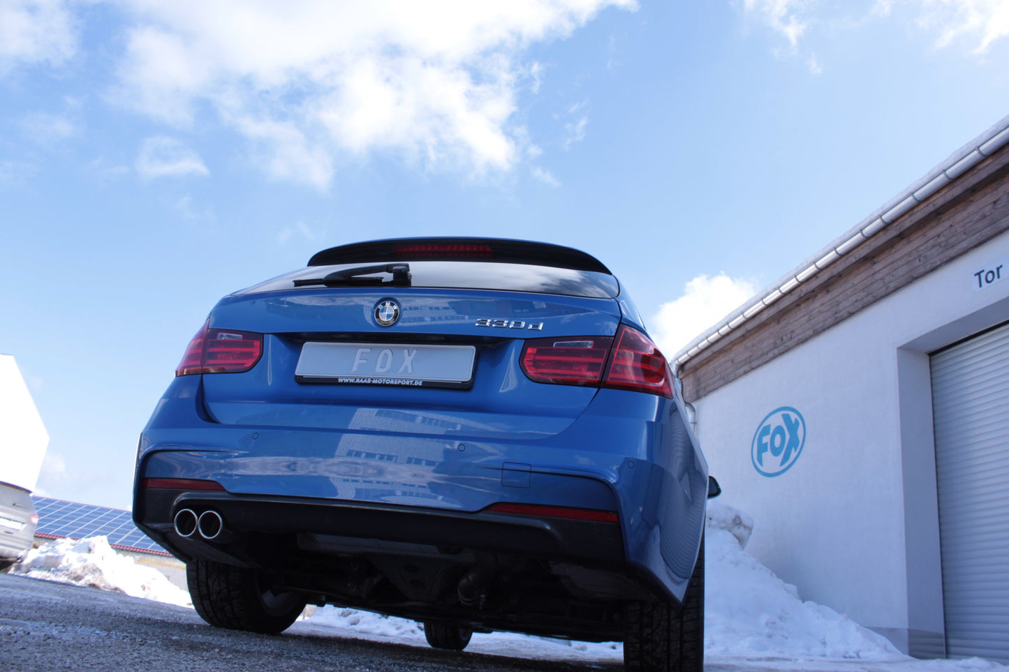 BMW F30/31 - 330d Endschalldämpfer quer Ausgang links - 2x76 Typ 16 links