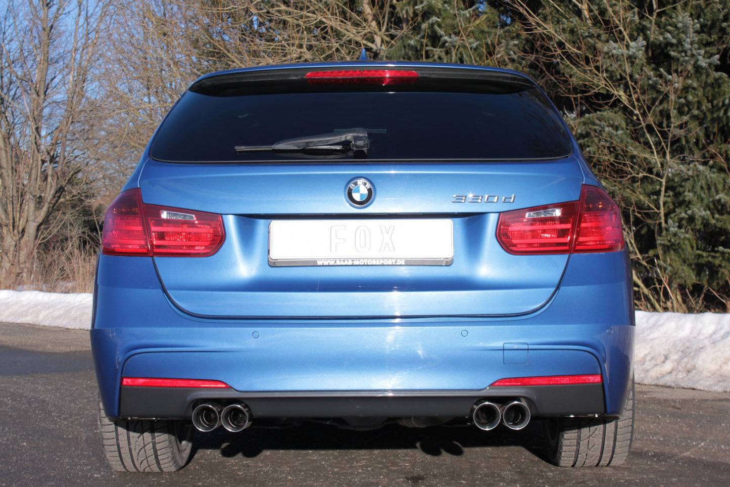 BMW F30/31 - 330d Endschalldämpfer quer Ausgang rechts/links - 2x76 Typ 25 rechts/links