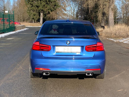BMW F30/31 - 330i xDrive Endschalldämpfer quer Ausgang rechts/links - 145x65 Typ 59 rechts/links - mit Abgasklappe im linken Endrohr