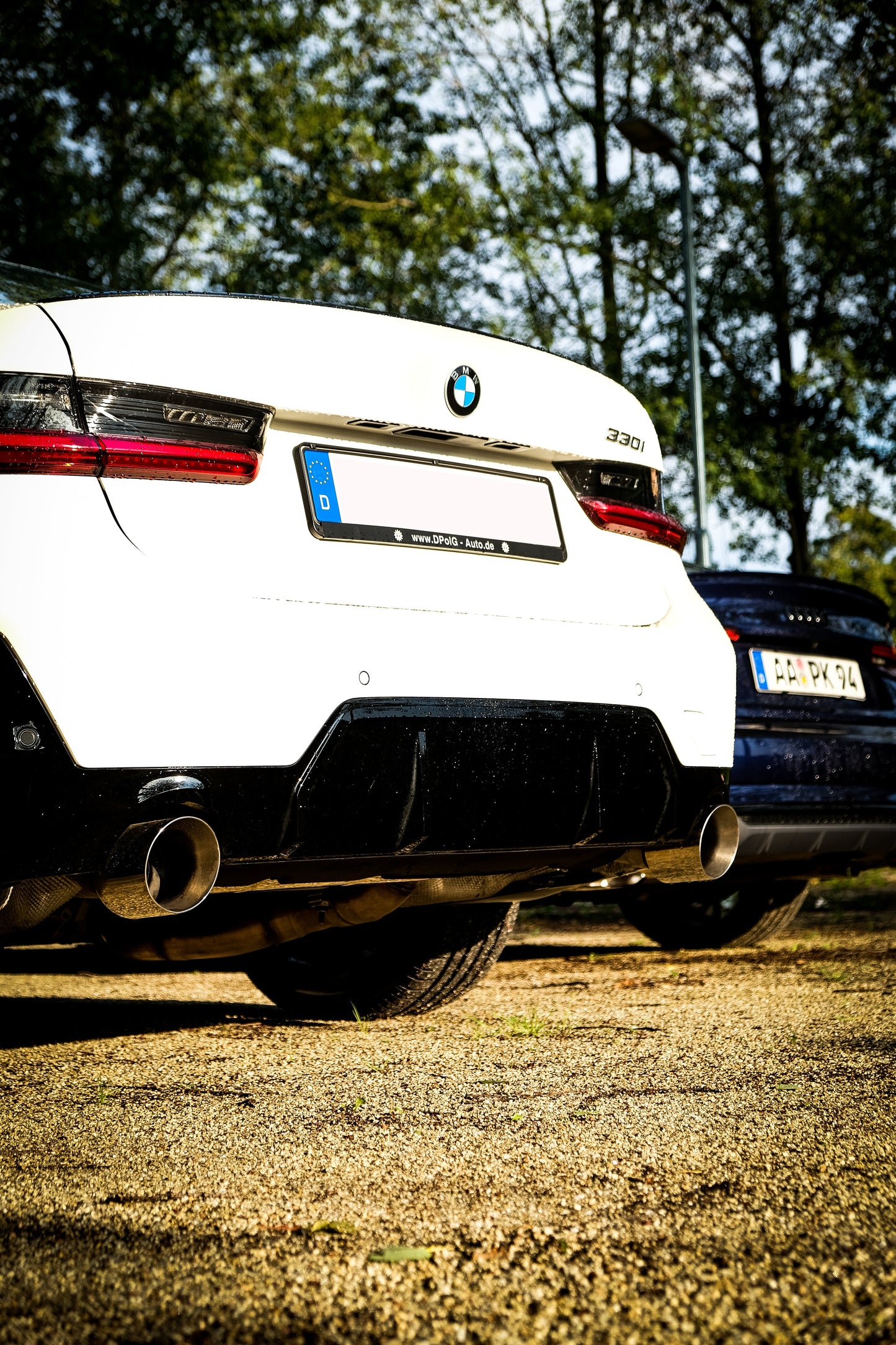 FOX BMW G3 - 330i Endschalldämpfer quer Ausgang rechts/links mit Abgasklappe - 1x114 Typ 25 Typ rechts/links