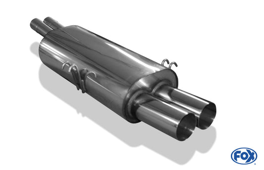 BMW E34 M5 Endschalldämpfer Ø2x63,5mm - 2x76 Typ 10