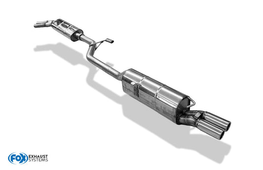 FOX BMW E28 520i ohne Kat End- und Vorschalldämpfer - 2x63 Typ 12