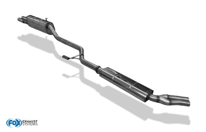 FOX BMW E28 520i ohne Kat End- und Vorschalldämpfer - 2x63 Typ 12