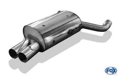 BMW E39 520i/ 523i/ 525i/ 528i - Limousine Endschalldämpfer - 2x76 Typ 10