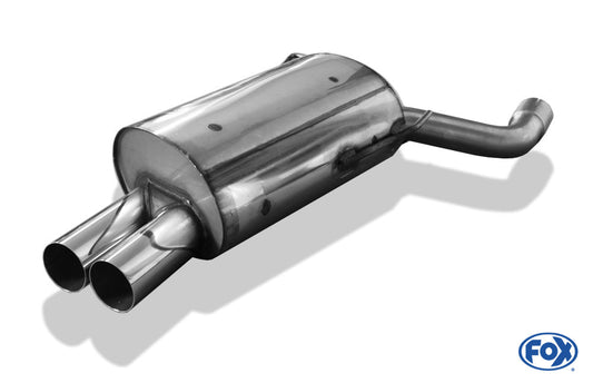 BMW E39 520i/ 523i/ 525i/ 528i - Limousine Endschalldämpfer - 2x76 Typ 10
