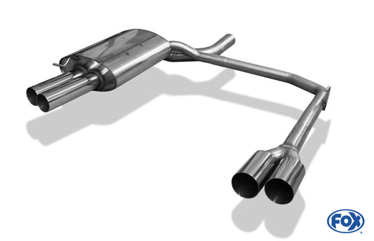 FOX BMW E60/61 520d 525d 530d Endschalldämpfer Ausgang rechts/links - 2x80 Typ 10 rechts/links