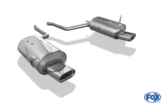 BMW E38 730i/ 735i/ 740i - Ohne Stoßstangenausschnitt Endschalldämpfer rechts/links - 160x80 Typ 53 rechts/links