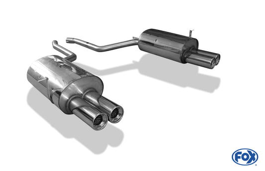 BMW E38 730i/ 735i/ 740i - Mit Stoßstangenausschnitt Endschalldämpfer rechts/links - 2x90 Typ 13 rechts/links