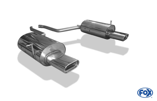 BMW E38 730i/ 735i/ 740i - Mit Stoßstangenausschnitt Endschalldämpfer rechts/links - 160x80 Typ 53 rechts/links