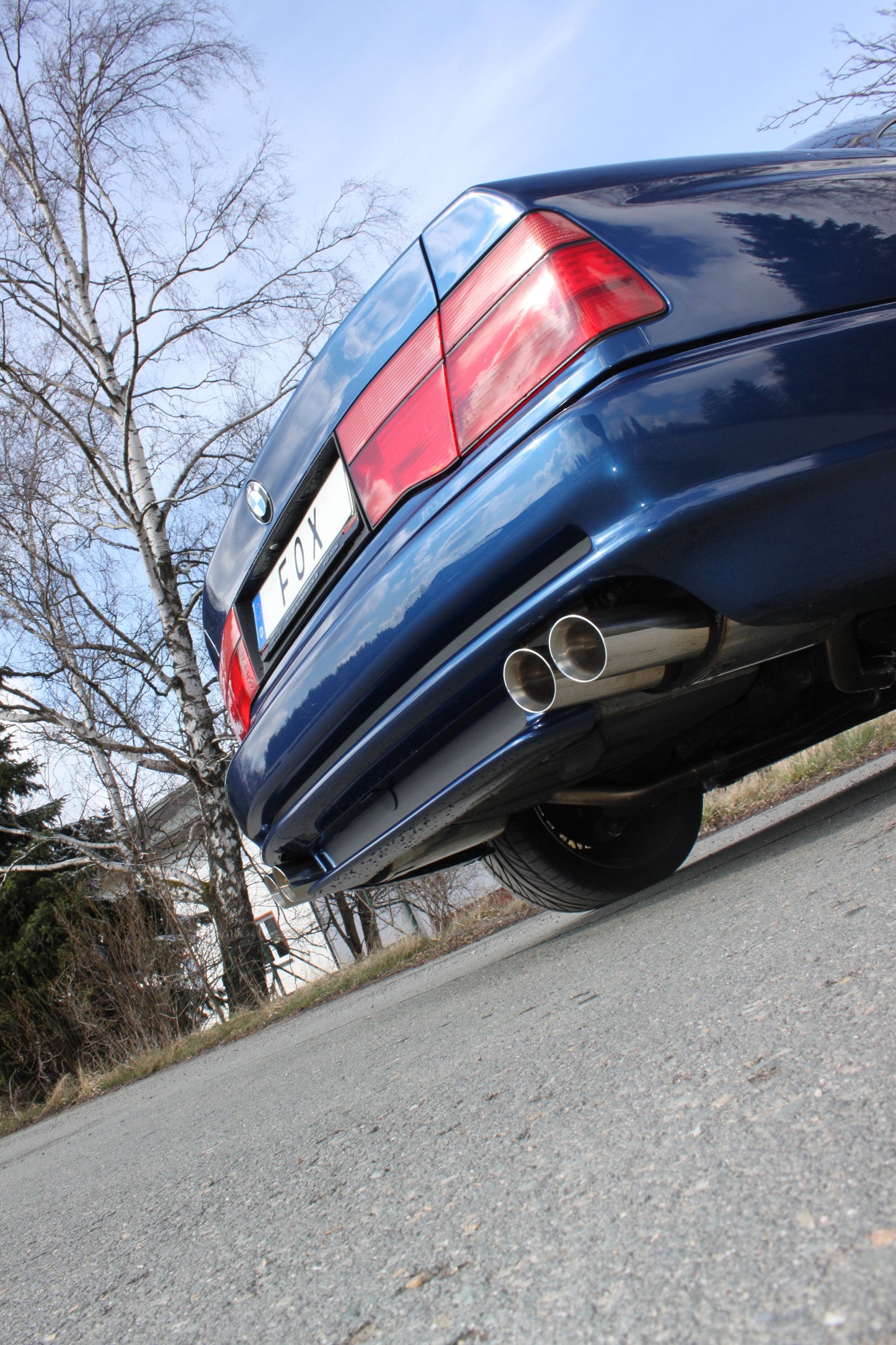BMW E31 850i Endschalldämpfer rechts/links und Vorschalldämpfer - 2x90 Typ 25 rechts/links