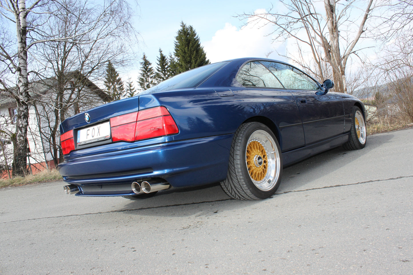BMW E31 850i Endschalldämpfer rechts/links und Vorschalldämpfer - 2x90 Typ 25 rechts/links