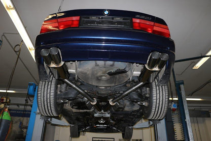 BMW E31 850i Endschalldämpfer rechts/links und Vorschalldämpfer - 2x93x79 Typ 70 rechts/links