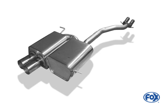 BMW Z4 E85 Endschalldämpfer inkl. Y-Verbindungsrohr 2x50mm - 2x80 Typ 10