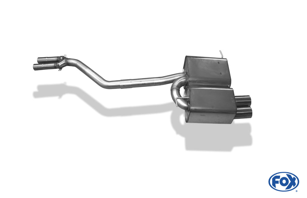 BMW Z4 E85 Endschalldämpfer inkl. Y-Verbindungsrohr 2x50mm - 2x80 Typ 10