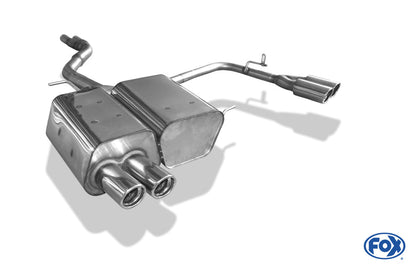 BMW Z4 E85 Endschalldämpfer Ausgang rechts/links inkl. Y-Verbindungsrohr 2x50mm - 2x76 Typ 17 rechts/links