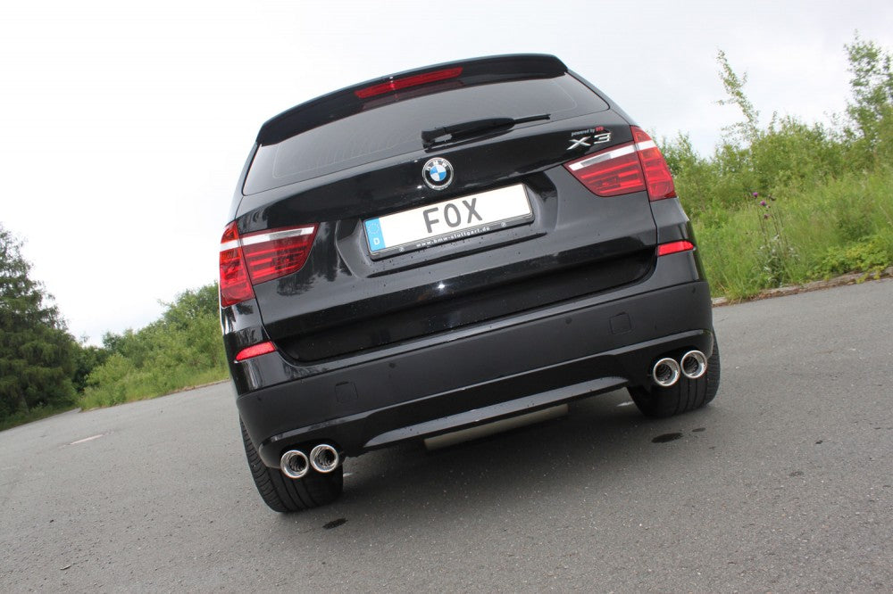 BMW X3 F25 Endschalldämpfer quer Ausgang rechts/links - 2x90 Typ 17 rechts/links