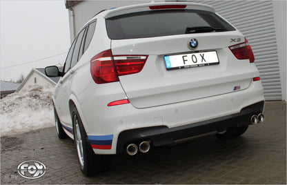 BMW X3 F25 - 35i/ 35d Endschalldämpfer Ausgang rechts/links - 2x90 Typ 17 rechts/links