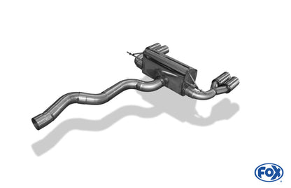 BMW F32/F33/F36 - 435i - M-Paket Endschalldämpfer quer Ausgang rechts/links - 2x80 Typ 12 rechts/links