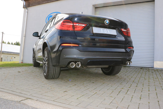 BMW X4 F26 Endschalldämpfer quer Ausgang rechts/links - 2x90 Typ 17 rechts/links