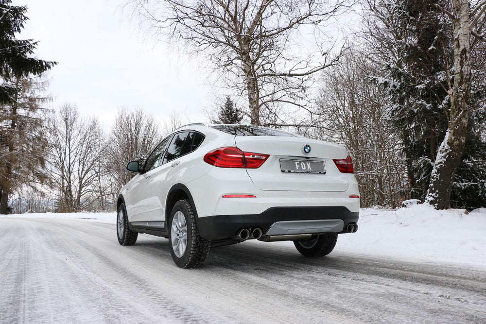 BMW X4 F26 ohne M-Paket Endschalldämpfer quer Ausgang rechts/links - 2x90 Typ 25 rechts/links