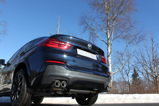 BMW X4 F26 - 35i 35d Endschalldämpfer quer Ausgang rechts/links - 2x90 Typ 17 rechts/links