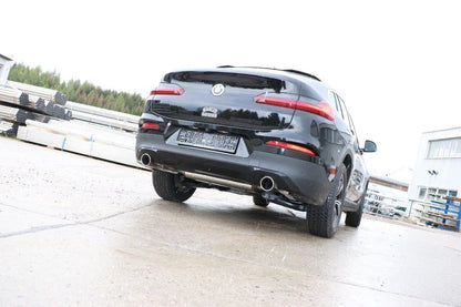 BMW X4 G02 - 20i Endschalldämpfer quer Ausgang rechts/links - 1x90 Typ 16 rechts/links