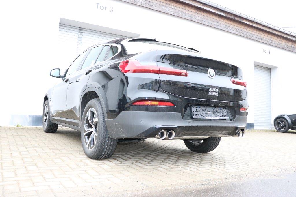 BMW X4 G02 - 20i Endschalldämpfer quer Ausgang rechts/links - 2x80 Typ 25 rechts/links
