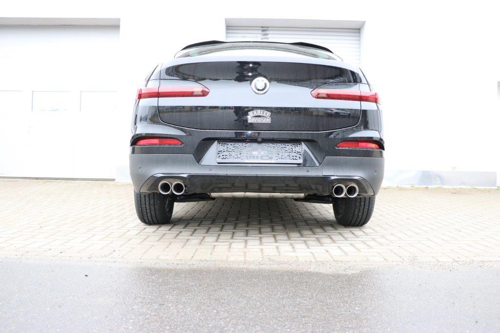 BMW X4 G02 - 20i Endschalldämpfer quer Ausgang rechts/links - 2x80 Typ 25 rechts/links