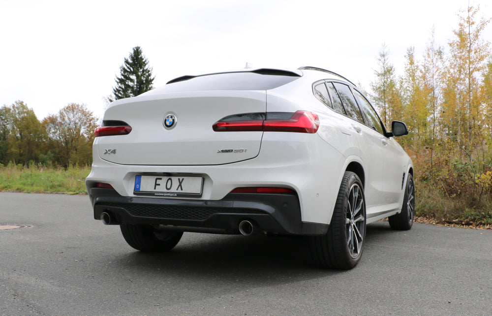 BMW X4 G02 - 30i Endschalldämpfer quer Ausgang rechts/links - 1x100 Typ 25 rechts/links mit Abgasklappe