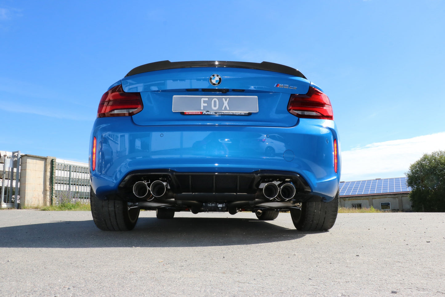 BMW F87 M2 Competition + CS Endschalldämpfer quer Ausgang rechts/links mit 2 Abgasklappen - 2x90 Typ 25 rechts/links