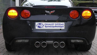 Corvette C06 Endschalldämpfer Ausgang mittig - 4x100 Typ 16 mittig