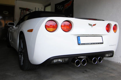 Corvette C06 Endschalldämpfer Ausgang mittig - 4x100 Typ 12 mittig