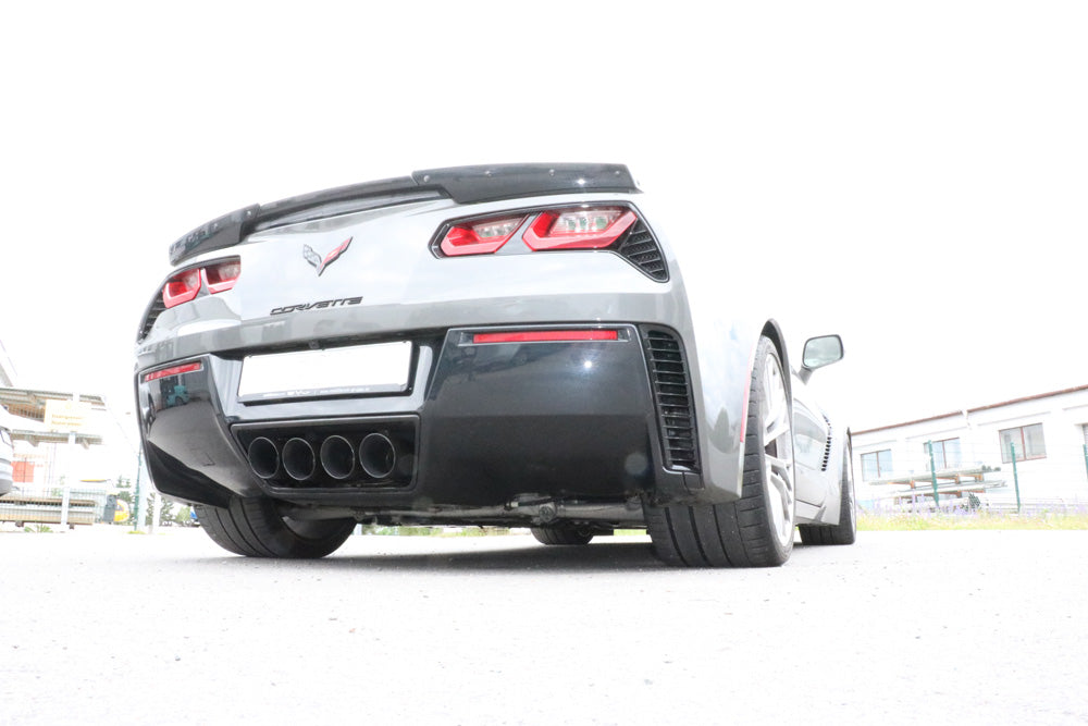 Corvette C7/ Z06 Endschalldämpfer Ausgang mittig - 4x100 Typ 25 mittig SCHWARZ