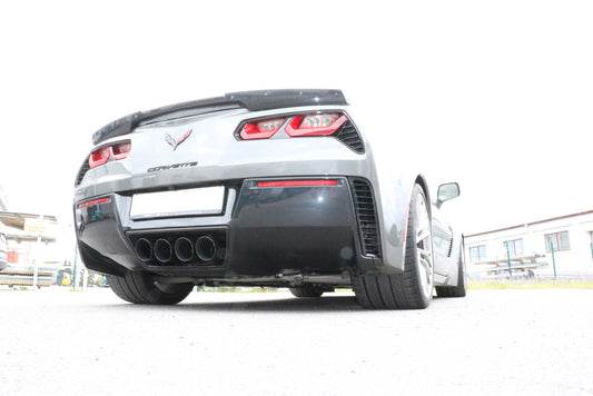 Corvette C7/ Z06 Endschalldämpfer Ausgang mittig - 4x100 Typ 25 mittig SCHWARZ