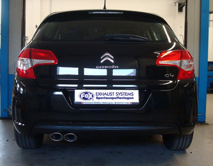 Citroen C4 - B7 Endschalldämpfer - 2x106x71 Typ 32