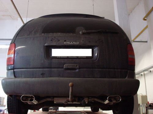 Chrysler Voyager II GS Endschalldämpfer Ausgang rechts/links - 160x80 Typ 52 rechts/links
