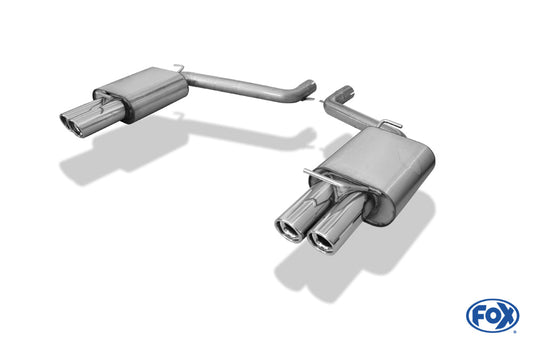 Chrysler 300C 5,7l Endschalldämpfer rechts/links Doppelrohr - 2x80 Typ 17 rechts/links
