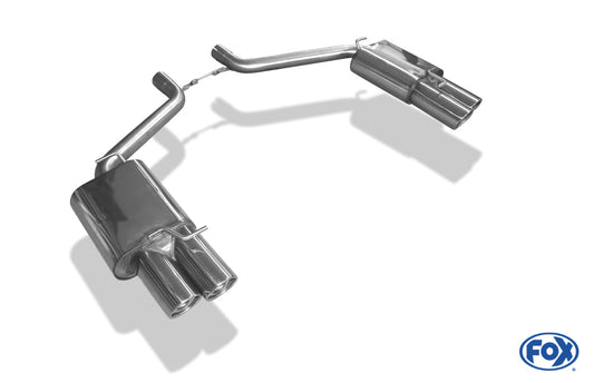 Chrysler 300C 5,7l Endschalldämpfer rechts/links Doppelrohr - 2x100 Typ 17 rechts/links