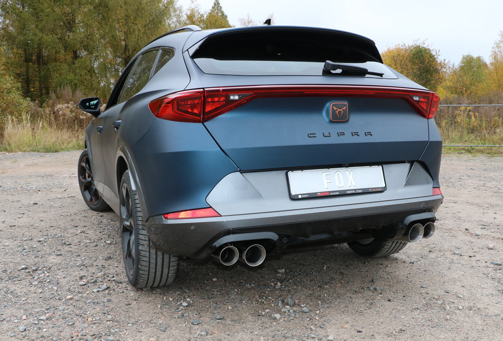 CUPRA Formentor 4x4 Halbanlage ab Kat - 2x100 Typ 25 innen und 2x90 Typ 25 außen - mit 2 elektronischen Klappen