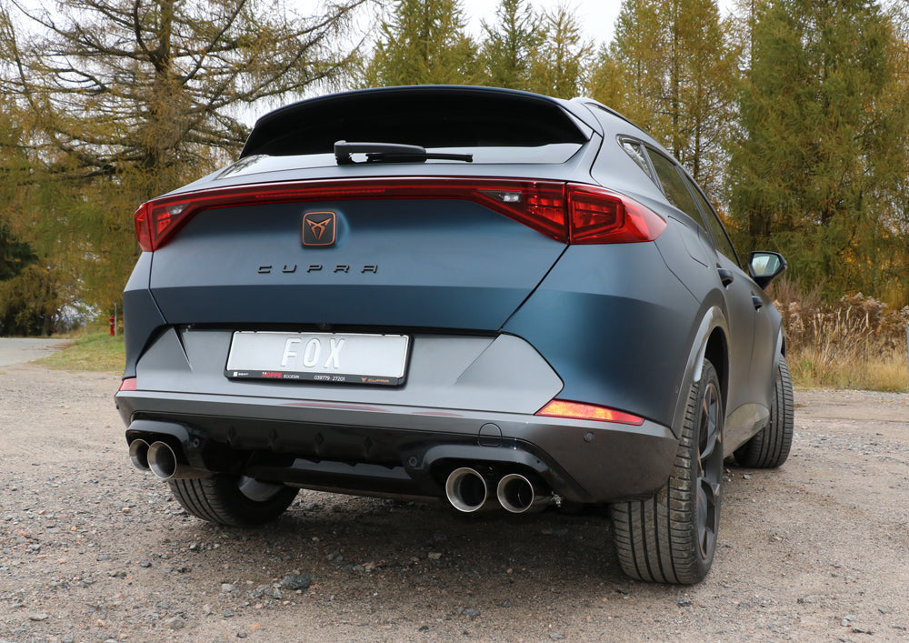CUPRA Formentor 4x4 Halbanlage ab Kat - 2x100 Typ 25 innen und 2x90 Typ 25 außen - mit 2 elektronischen Klappen