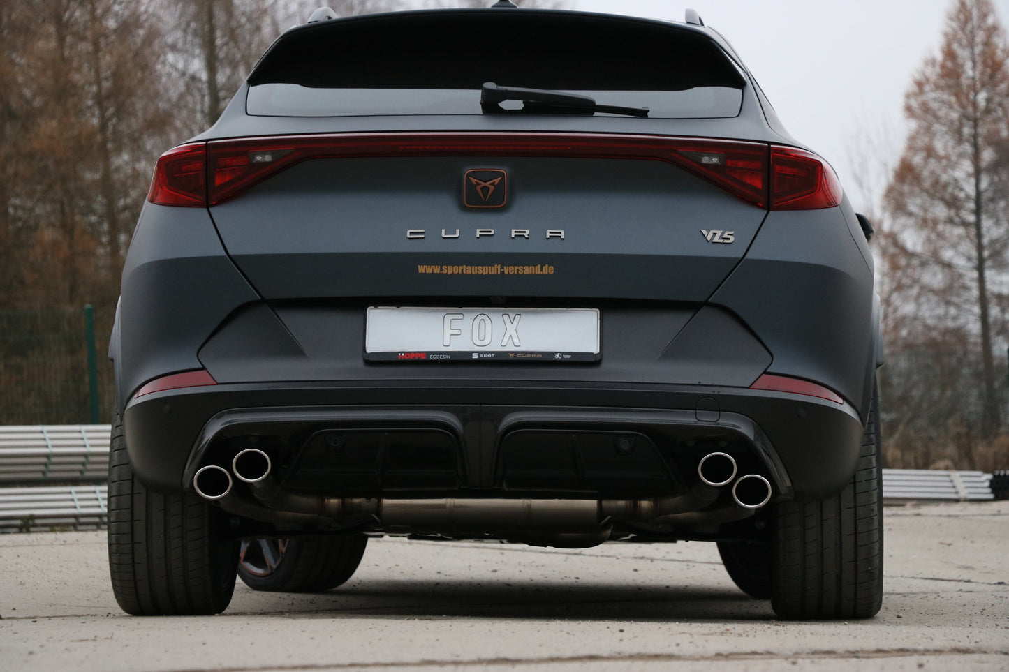FOX CUPRA Formentor 4x4 - VZ5 Endschalldämpfer mit 2 Abgasklappen - 2x88x74 Typ 32 rechts/links