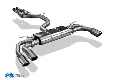 FOX CUPRA Formentor 4x4 - VZ5 Endschalldämpfer mit 2 Abgasklappen - 2x88x74 Typ 32 rechts/links und Vorschalldämpfer