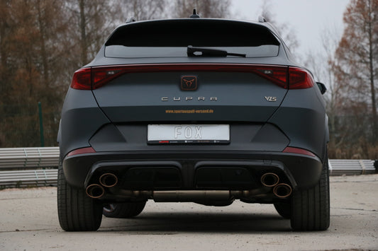 FOX CUPRA Formentor 4x4 - VZ5 Endschalldämpfer mit 2 Abgasklappen - 2x115x85 Typ 32 rechts/links Kupfer-Optik