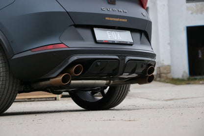 FOX CUPRA Formentor 4x4 - VZ5 Endschalldämpfer mit 2 Abgasklappen - 2x115x85 Typ 32 rechts/links Kupfer-Optik