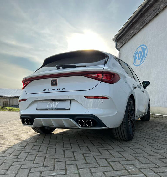 FOX Cupra Leon 4x2 - KL Endschalldämpfer Ausgang rechts/links - 2x80 Typ 16 rechts/links