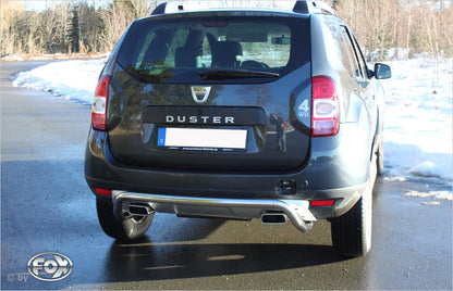 Dacia Duster 4x4 Facelift Endschalldämpfer quer Ausgang rechts/links - 145x65 Typ 59 rechts/links