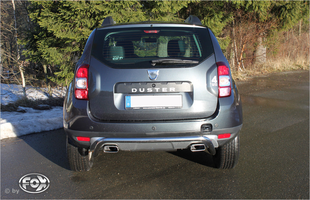 Dacia Duster 4x4 Facelift Endschalldämpfer quer Ausgang rechts/links - 145x65 Typ 59 rechts/links