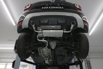 FOX Dacia Duster 4x4 Facelift Endschalldämpfer quer Ausgang rechts/links - 1x90 Typ 16 rechts/links